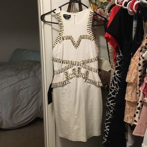 Bebe White Embellished Mini